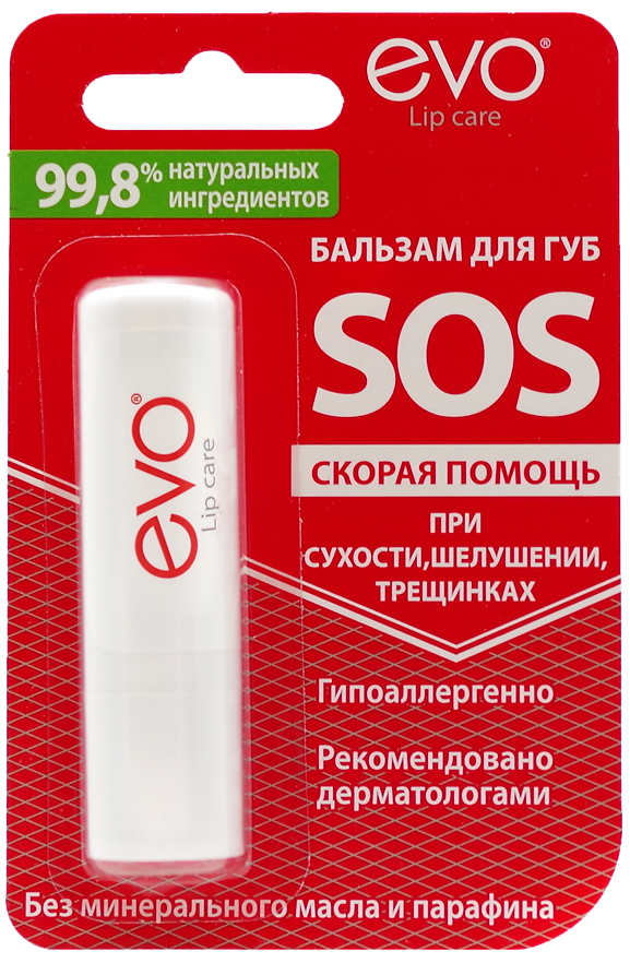 Evo SOS, бальзам для губ, 2.8 г, 1 шт. фото