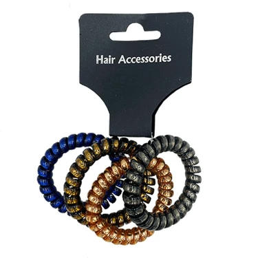 PL Резинка для волос спираль, 4 шт. фото