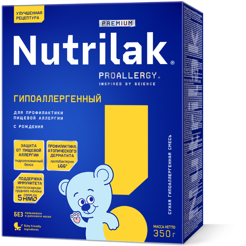 Nutrilak Premium Смесь молочная гипоаллергенная, 0+ мес, смесь молочная сухая, 350 г, 1 шт. фото