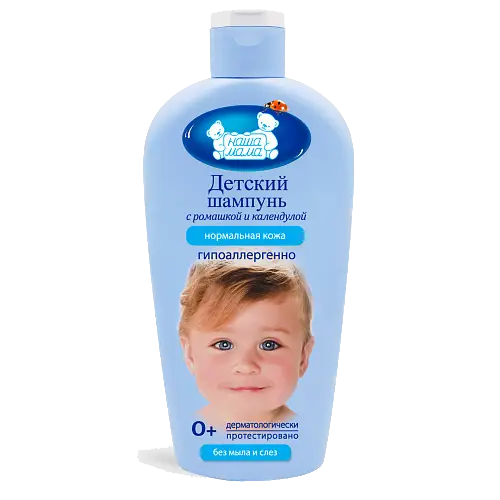 Наша Мама Шампунь детский, шампунь, 400 мл, 1 шт, с чередой и ромашкой фото