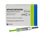 Фраксипарин, раствор для подкожного введения, 0.3 мл, 10 шт, 9500 анти-Xa МЕ/мл фото 