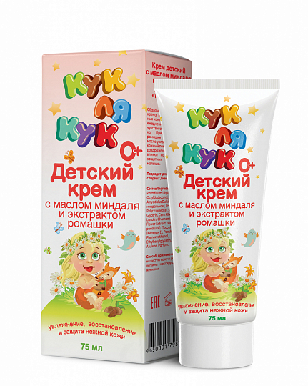 Кук Ля Кук крем детский с маслом миндаля и экстрактом ромашки, крем для детей, 75 мл, 1 шт. фото