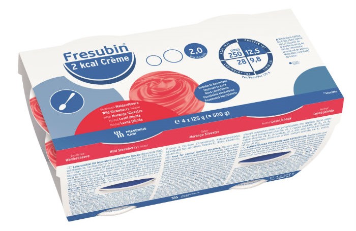 Фрезубин крем 2 ккал, смесь, 125 г, 4 шт, земляника фото