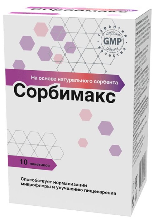 Сорбимакс Сорбент, порошок для приема внутрь, 10 шт. фото