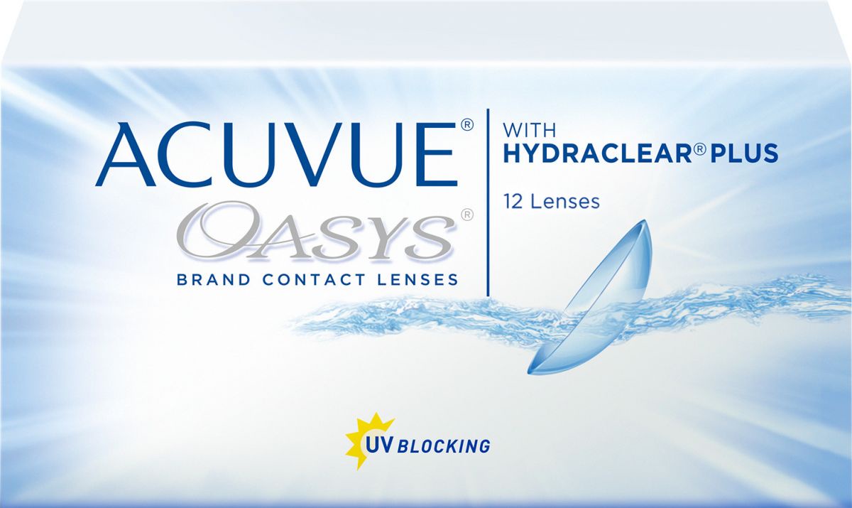 Acuvue Oasys with Hydraclear plus Линзы контактные Двухнедельные, BC=8,4 d=14,0, 12 шт, D(-8.00), стерильно фото