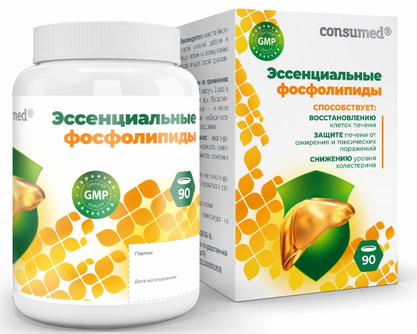 Консумед Эссенциальные фосфолипиды, капсулы, 90 шт. фото