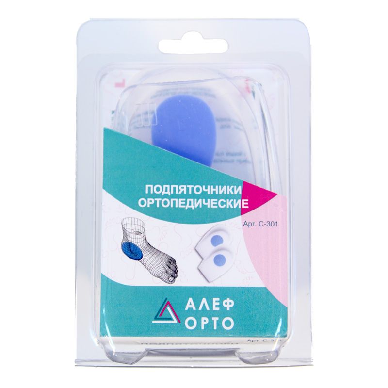 Алеф Подпяточники ортопедические силиконовые, р. L, 2 шт, арт. С-301 фото