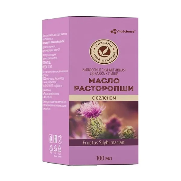 VitaScience Масло расторопши с селеном, масло для приема внутрь, 250 мл, 1 шт. фото