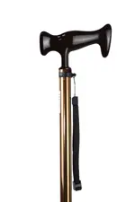 Трость металлическая телескопическая с ортопедической рукояткой AMCT23 BR, 1 шт, бронзового цвета фото 2