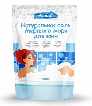 Mirida Соль Мертвого моря для ванн, соль для ванн, 500 г, 1 шт. фото