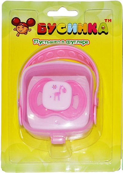 Бусинка Пустышка силиконовая с прикусом, 6-18 месяцев, 1 шт, цветная, арт. 424 фото
