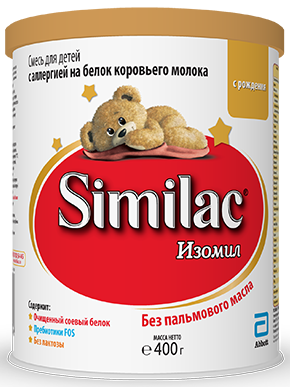 Similac Изомил, смесь молочная сухая, 400 г, 1 шт. фото
