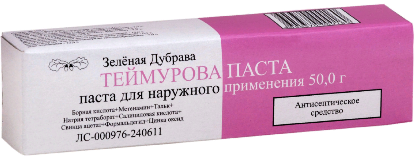 Теймурова паста, паста для наружного применения, 50 г, 1 шт. фото