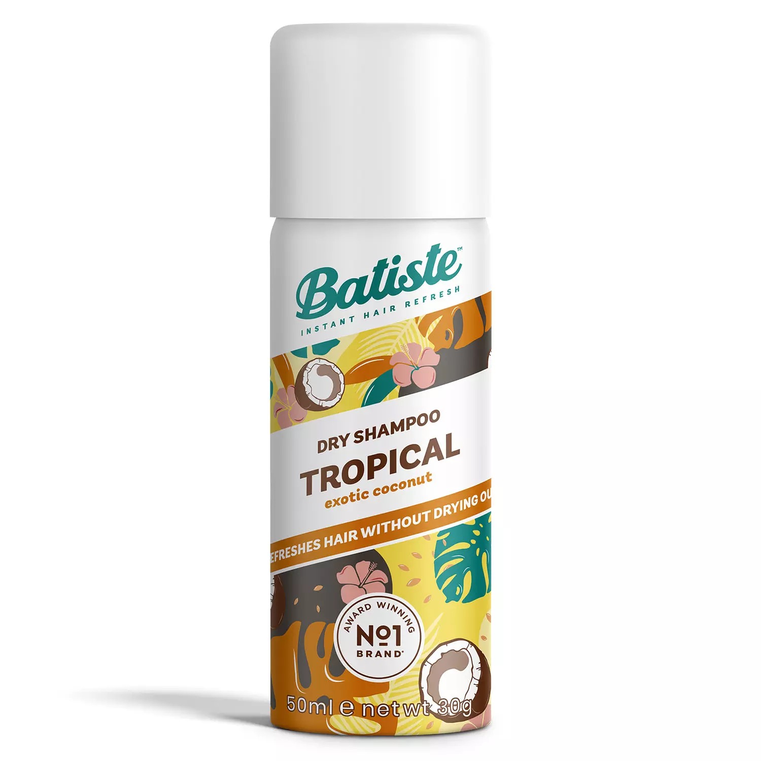 Batiste Tropical Шампунь сухой, спрей, 50 мл, 1 шт, с ароматом фруктов фото
