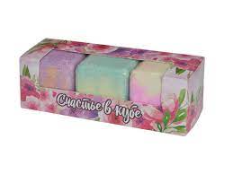 Набор шипучей соли для ванны Счастье в кубе, 1 шт. фото