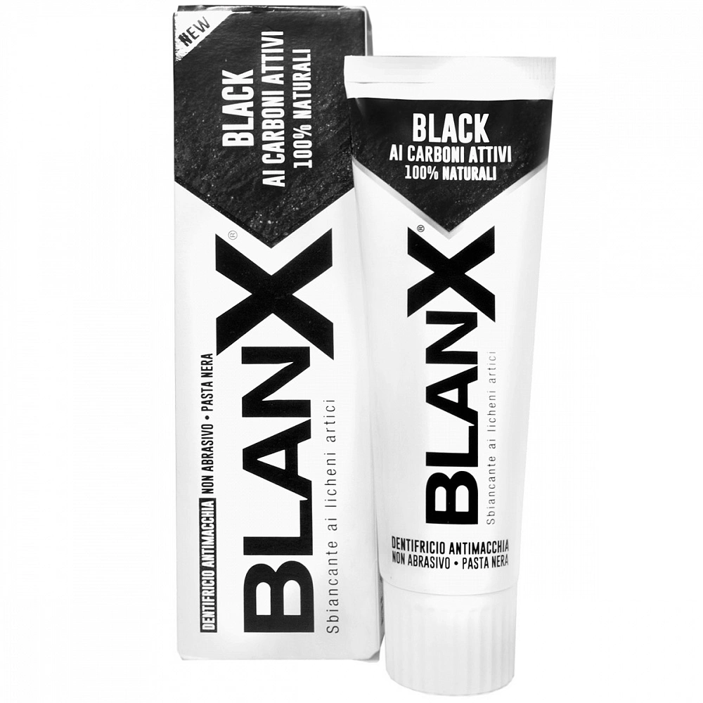 Blanx Black Charcoal Зубная паста отбеливающая с древесным углем, паста, 75 мл, 1 шт. фото