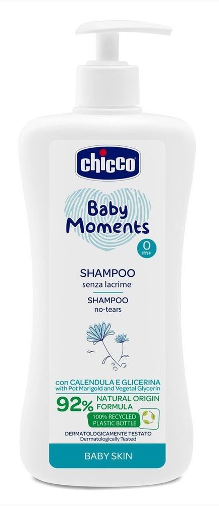 Chicco baby moments Шампунь без слез, шампунь, 500 мл, 1 шт. фото