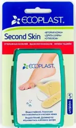 Ecoplast Second skin Пластырь гидроколлоидный, 5 шт, 2 размера, 44 х 69 мм + 20 х 60 мм фото