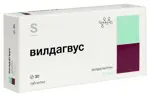 Вилдагвус, 50 мг, таблетки, 30 шт. фото