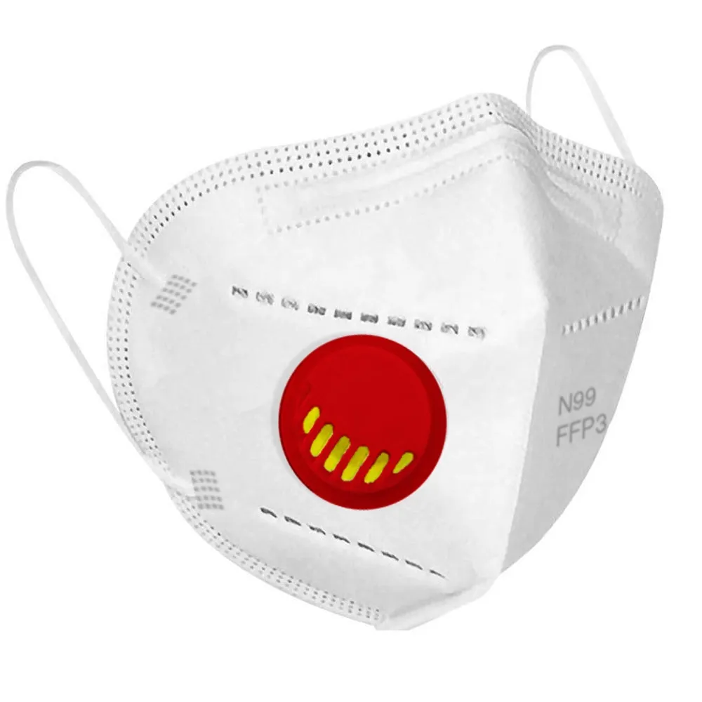 Респиратор медицинский нетканный класс защиты N99/FFP3, 1 шт, белый, с клапаном фото