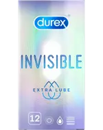 Durex Invisible Extra Lube, презервативы, 12 шт, гладкие фото