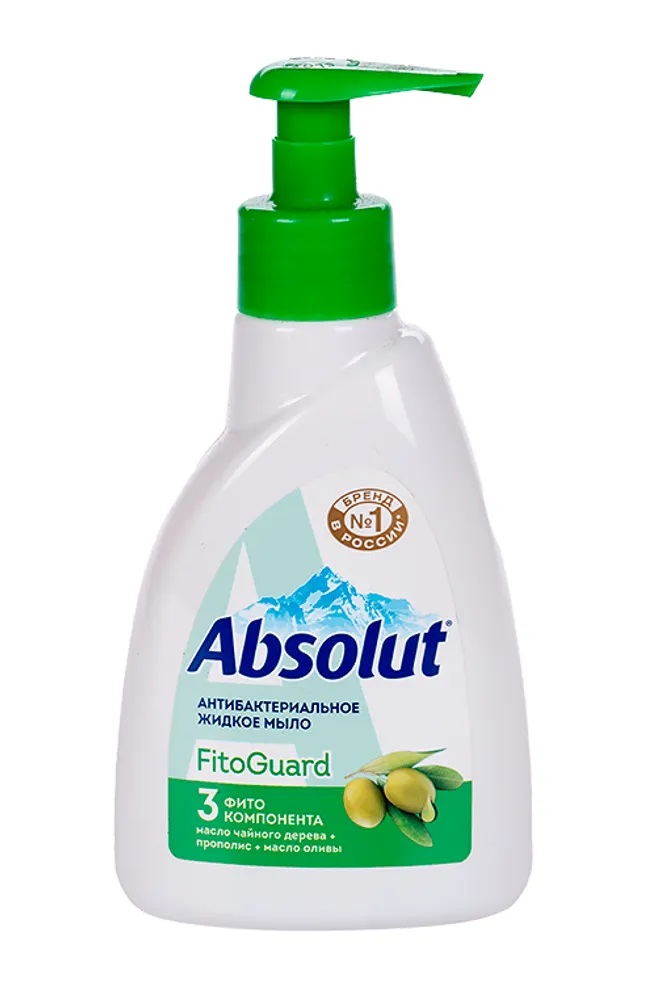 Абсолют FitoGuard Мыло жидкое, мыло жидкое, 250 г, 1 шт, белый чай и масло оливы фото