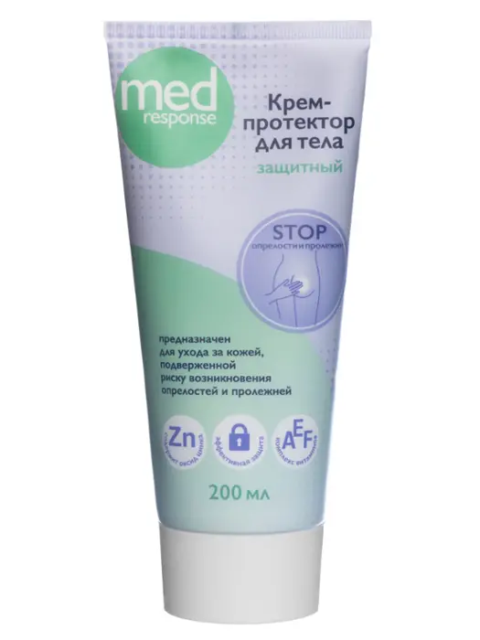 Medresponse Крем защитный с оксидом цинка, крем для тела, 200 мл, 1 шт. фото
