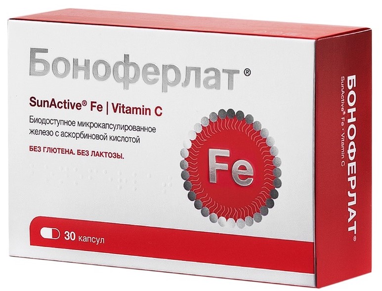 Боноферлат, 0.56 г, капсулы, 30 шт. фото