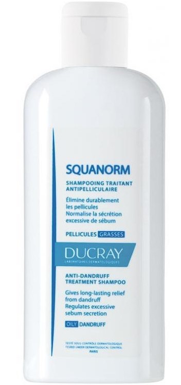 Ducray Squanorm Шампунь от жирной перхоти, шампунь, 200 мл, 1 шт. фото