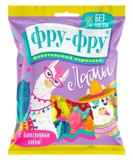 Фру-Фру Мармелад Ламы, мармелад жевательный, 80 г, 1 шт. фото