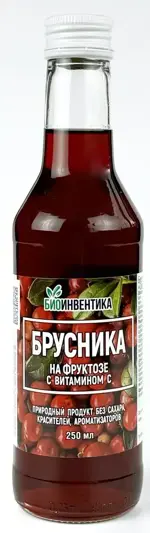 Сироп Брусника на фруктозе, жидкость для приема внутрь, 250 мл, 1 шт. фото