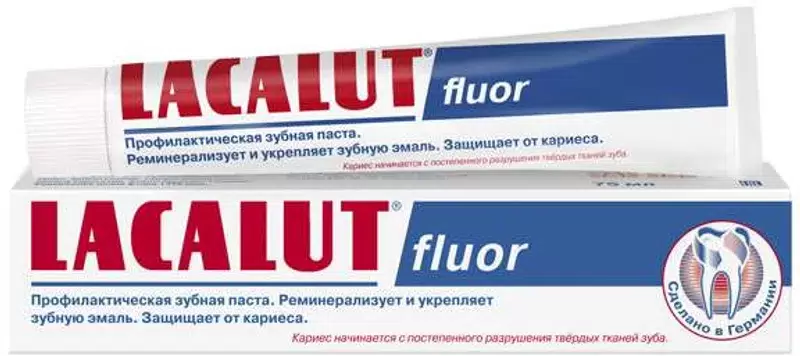 Lacalut Fluor Зубная паста, паста зубная, 75 мл, 1 шт. фото