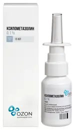 Ксилометазолин, 0.1%, спрей назальный, 15 мл, 1 шт. фото