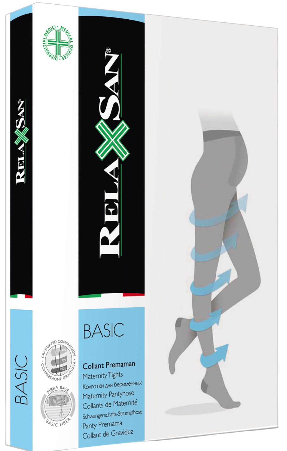 Relaxsan Maternity 140 den Колготки для беременных 1 класс компрессии, р. 2(М), 1 шт, телесного цвета, арт. 890 (18-22 mm Hg) фото