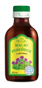 Mirrolla Репейное масло, масло косметическое, 150 мл, 1 шт, озонированное с крапивой фото