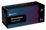 Лизиноприл Медисорб, 5 мг, таблетки, 60 шт. фото 