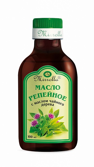 Mirrolla Репейное масло, масло косметическое, 100 мл, 1 шт, с маслом чайного дерева фото