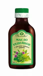 Mirrolla Репейное масло, масло косметическое, 100 мл, 1 шт, с маслом чайного дерева фото