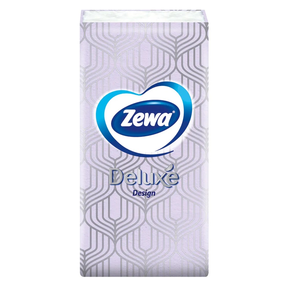 Zewa Deluxe Design платки носовые бумажные, 10 шт, 10х10 фото