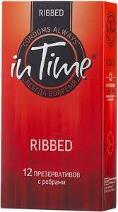 In Time Ribbed Презервативы, презерватив, 12 шт, ребристые фото