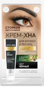 FitoКосметик Крем-Хна Индийская в готовом виде, краска для бровей и ресниц, 5 мл, 1 шт, горький шоколад фото