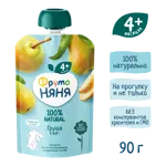 Фрутоняня детское пюре, пюре, 90 г, 1 шт, груша фото 3