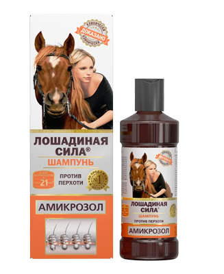 Лошадиная Сила Шампунь против перхоти, шампунь, 250 мл, 1 шт, с амикрозолом фото