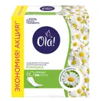 Ola! Daily Deo Прокладки ежедневные Ромашка, прокладки гигиенические, 60 шт, ароматизированные фото