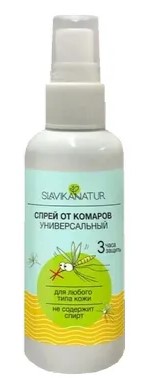 Славика Натур Спрей от комаров универсальный, спрей, 150 мл, 1 шт. фото