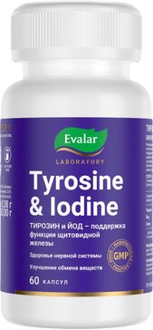Эвалар Тирозин + Йод, капсулы, 60 шт. фото