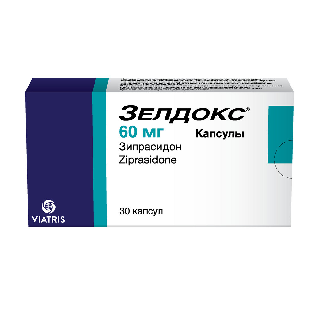 Зелдокс, 60 мг, капсулы, 30 шт. фото