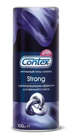 Гель-смазка для интимного применения Contex Strong, гель, 100 мл, 1 шт, с регенерирующим эффектом фото 