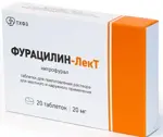 Фурацилин-ЛекТ, 20 мг, таблетки для приготовления раствора для местного и наружного применения, 20 шт. фото