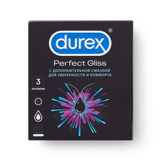 Durex Perfect Gliss, презервативы, 3 шт. фото